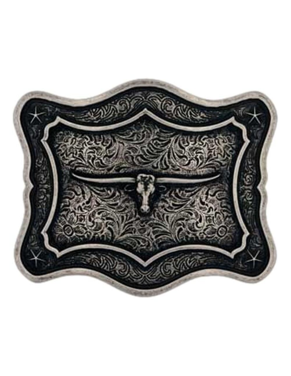 2340 Longhorn Series Attitude Western Belt Buckle Get the Horns